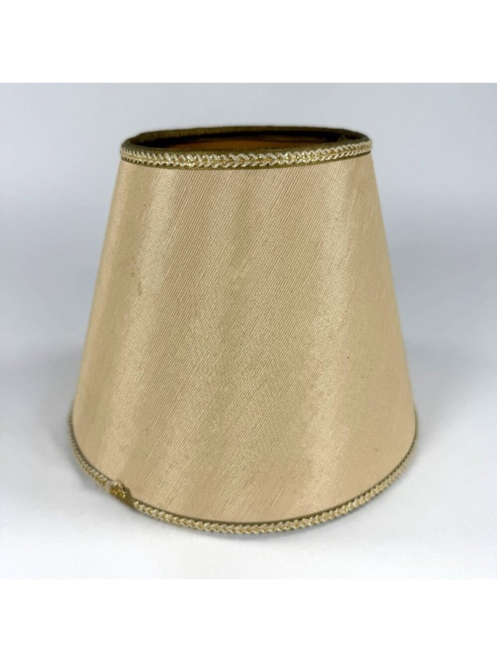 Vintage Beige Lampshade 6" Height Classic Tapered Drum Silk-Blend Decorative